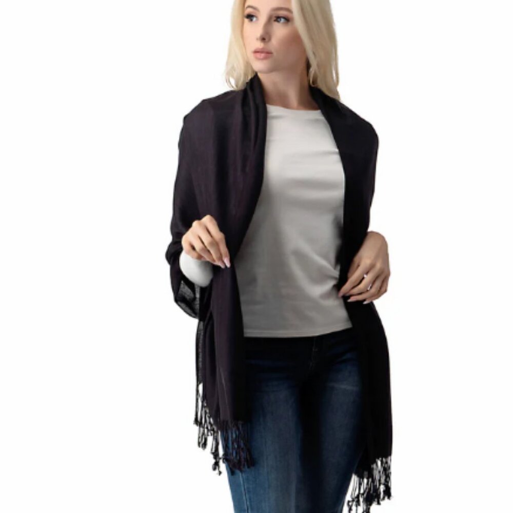 Pashmina Shawl in Black